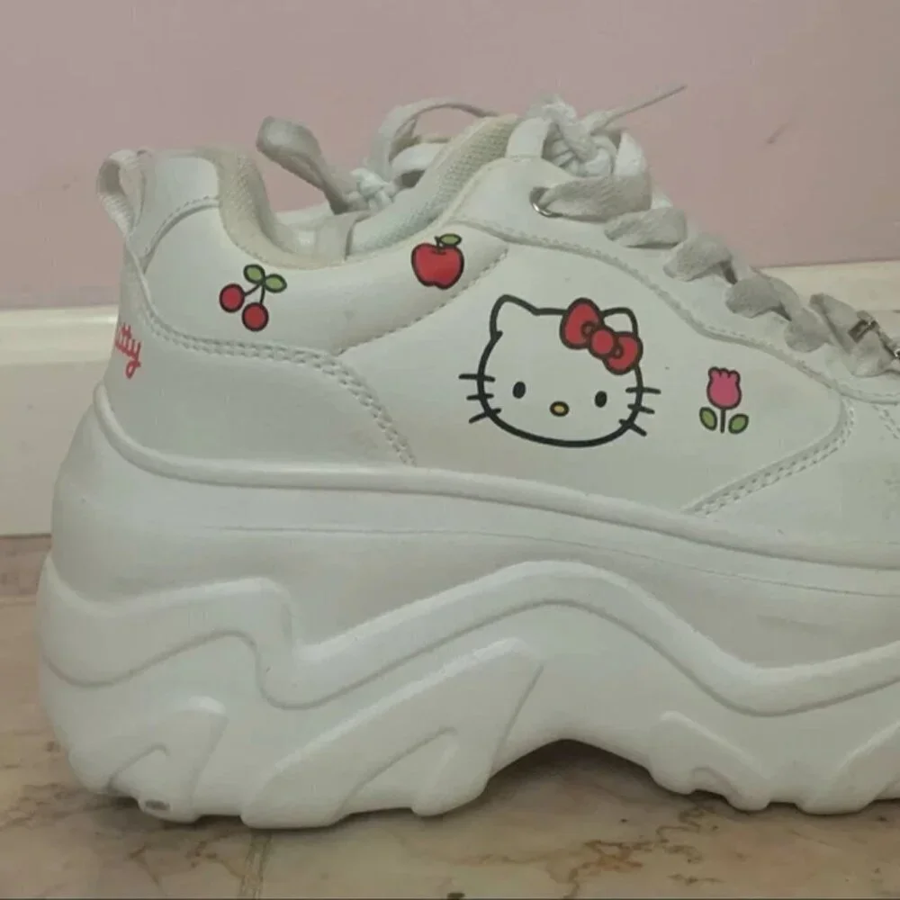Cute Sanrio Primark x Hello Kitty Cherries Platform Sneaker Shoes US 6